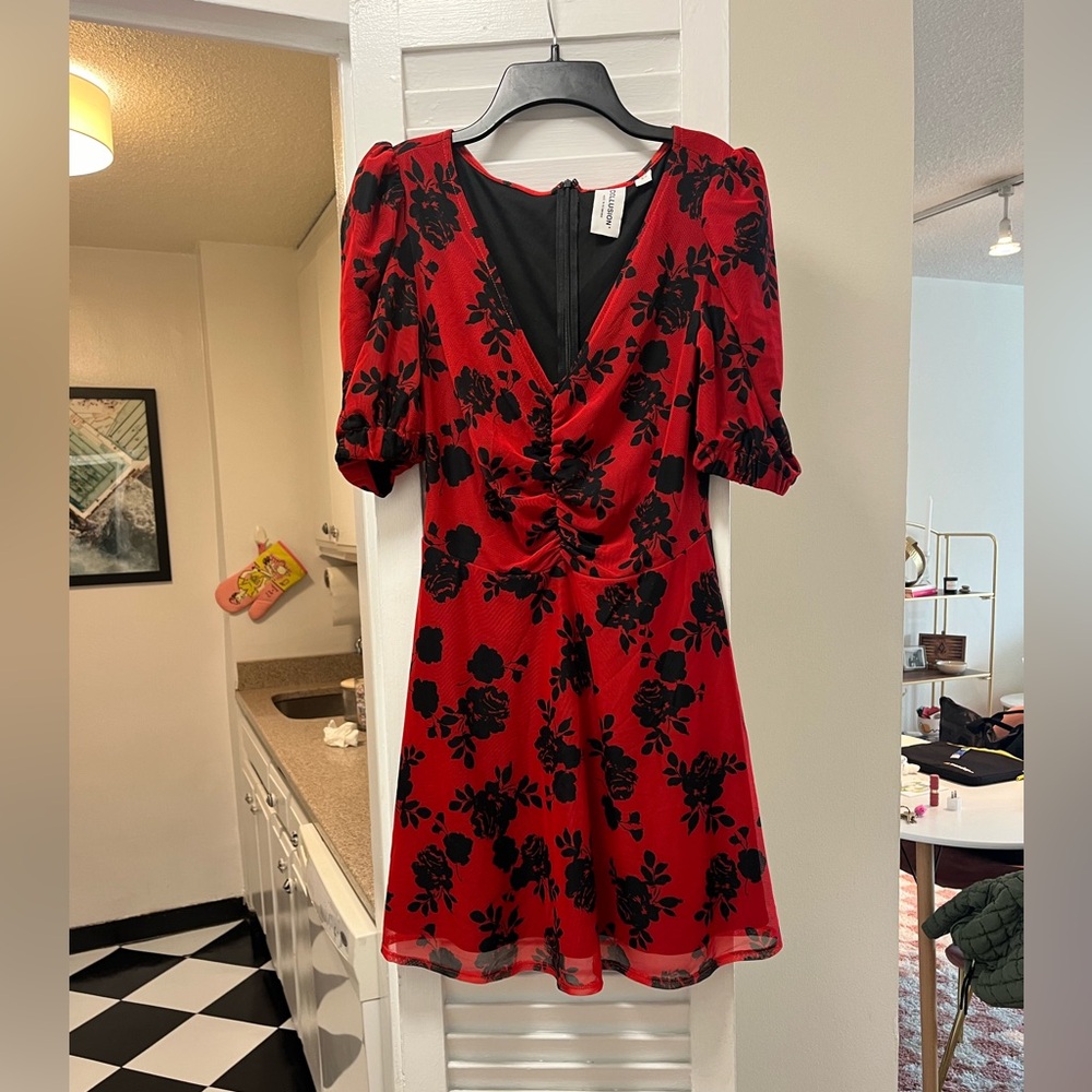 Collusion Black and Red Dress